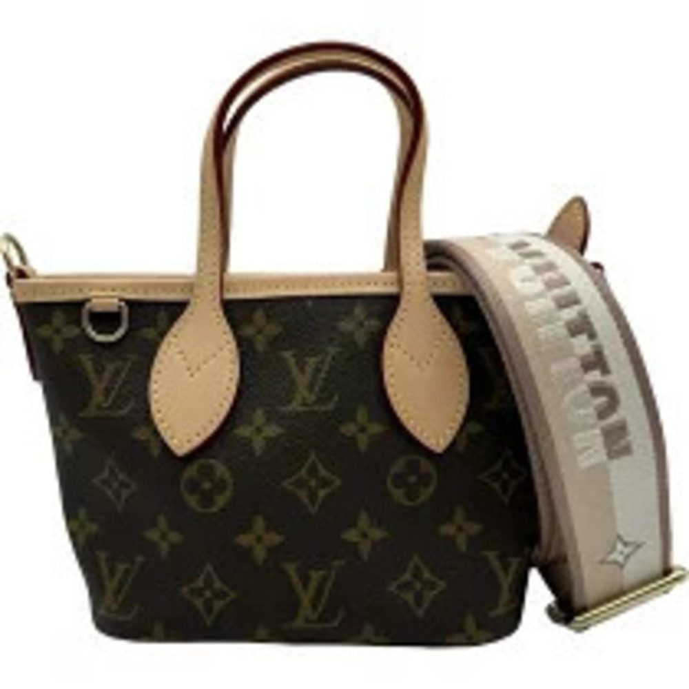 Louis Vuitton Neverfull Monogram Canvas Tote Bag Brown